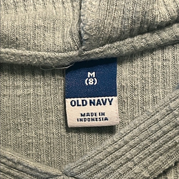 Light Mint Green Ribbed Hoodie, girls size 8 - Picture 2 of 3